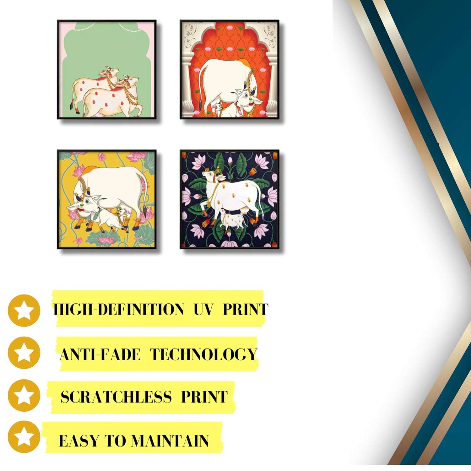 Pichwai Handmade Wall Painting - Image 4